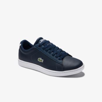 Lacoste Carnaby Evo Mesh-lined Leather Sneakers Dámské - Tenisky Tmavě Blankyt | CZ-wvKhNR